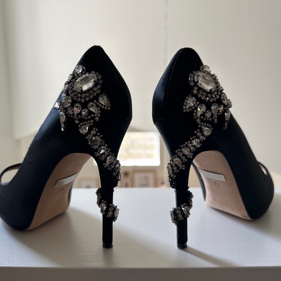 COPY - Badgley Mishka jeweled heels - Picture 1 of 3